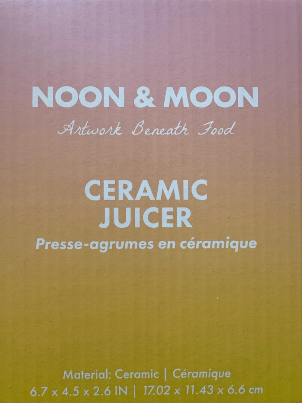 Noon & Moon Pink Ceramic Juicer